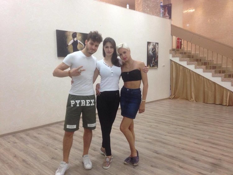 Вицешампионите на Италия по спортни танци на подготовка в PaulaGeorge Dance Studio
