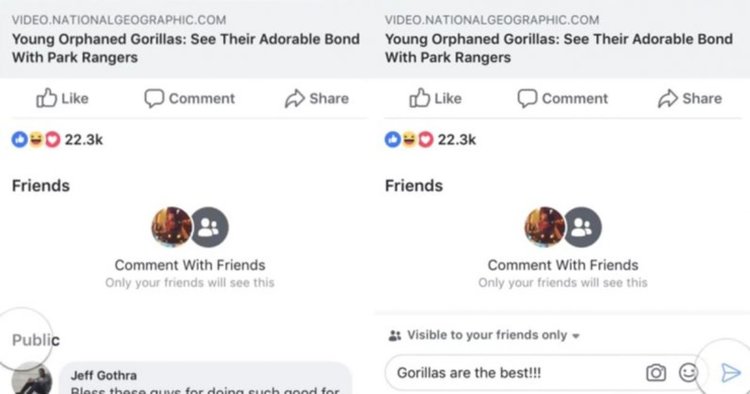 Facebook тестват нова функция за коментари в публични постове