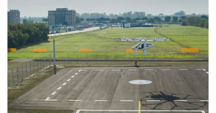 Volocopter - новото италианско въздушно такси, с първи тестов полет с екипаж
