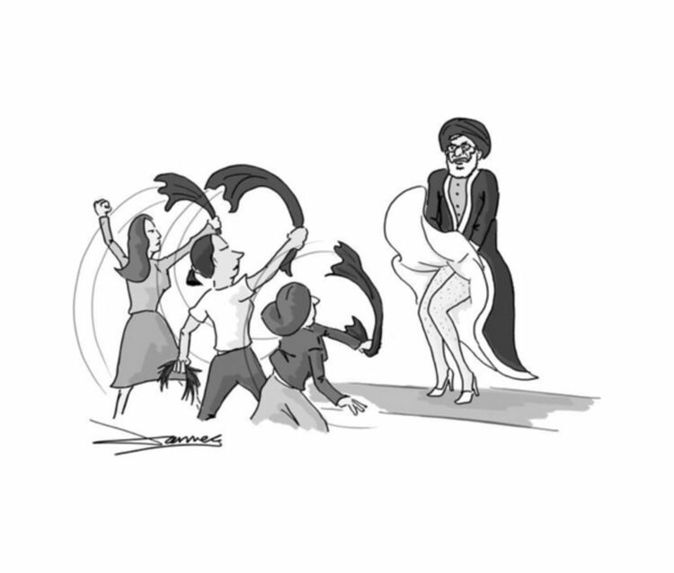 "Шарли Ебдо" ядоса Иран с карикатури на аятолах Хаменей 